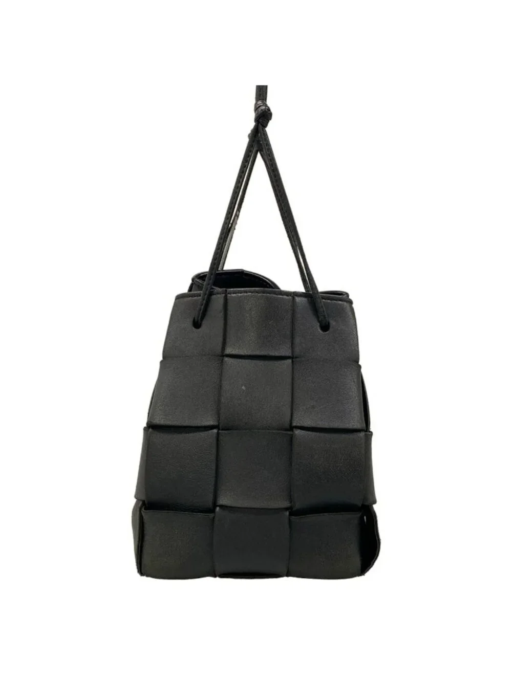 Bottega Veneta Shoulder Bag Cassette Black Leather